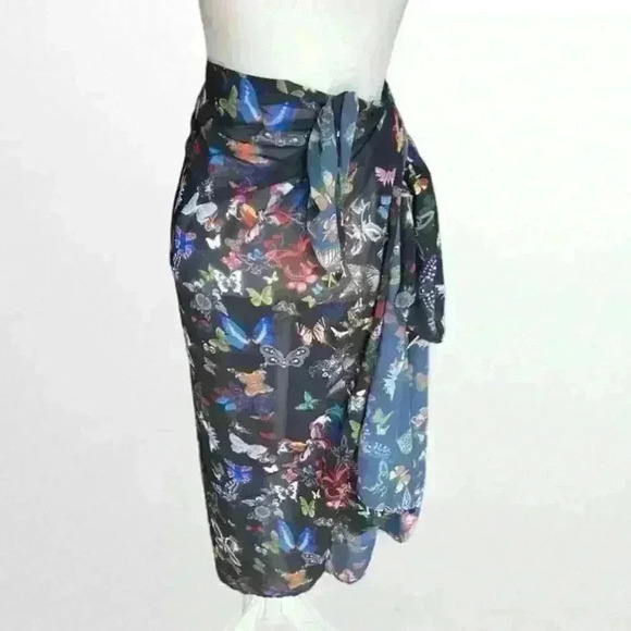 Christian Lacroix x Swiminista Butterfly Parade Superb Long Sarong NWT - Picture 1 of 6